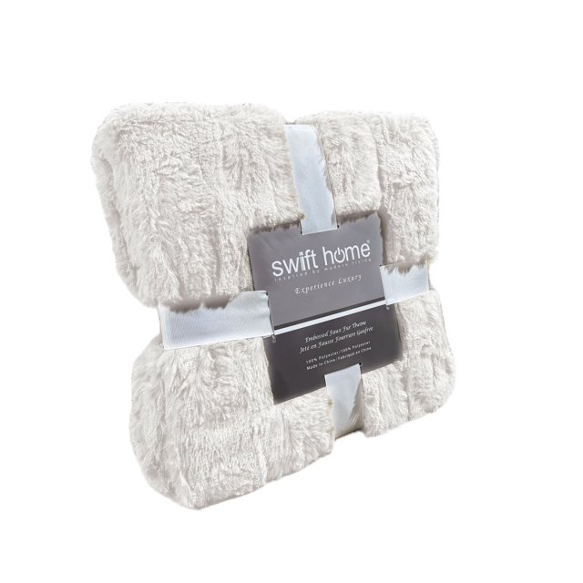 Swift Home Jeté de luxe en fausse fourrure