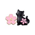thumbnail image 3 of JilgTeok 5 Packs 4pcs Pant Waist Tightener Buttons Pins Sakura Rabbit/Cat Waist Buckles Adjustable Waist Buckle Extender Pants Clips No Sewing for Loose Jeans Skirts Clearance, 3 of 4