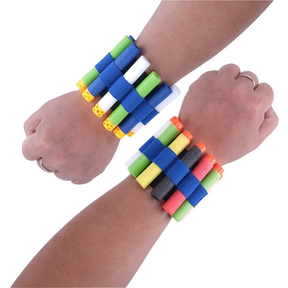 Nerf N-Strike Elite Quick Reload Wristband – Adjustable Foam Dart Holder with 8-Clip Capacity