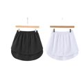 thumbnail image 5 of Women Layered Fake Top Lower Sweep With Buckle Blouse Shirt Hemline  Color Fake Hemline, 5 of 5