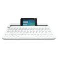 thumbnail image 2 of Amdohai K480 Clavier BT Sans Fil Portable Ultra-Mince Clavier de Bureau Compatible avec Windows//Android/Chrome OS/iOS Blanc, 2 of 7