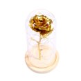 thumbnail image 2 of Yeacher Birthday Gift Beautiful Preserved Rose Flower LED Light with Glass Cover Wooden Base Valentines, 2 of 8