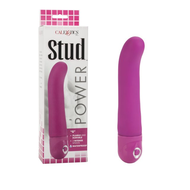 CalExotics Vibromasseur Pliable et Durable à 3 Vitesses « G-Spot » avec Goujon de Puissance - Rose