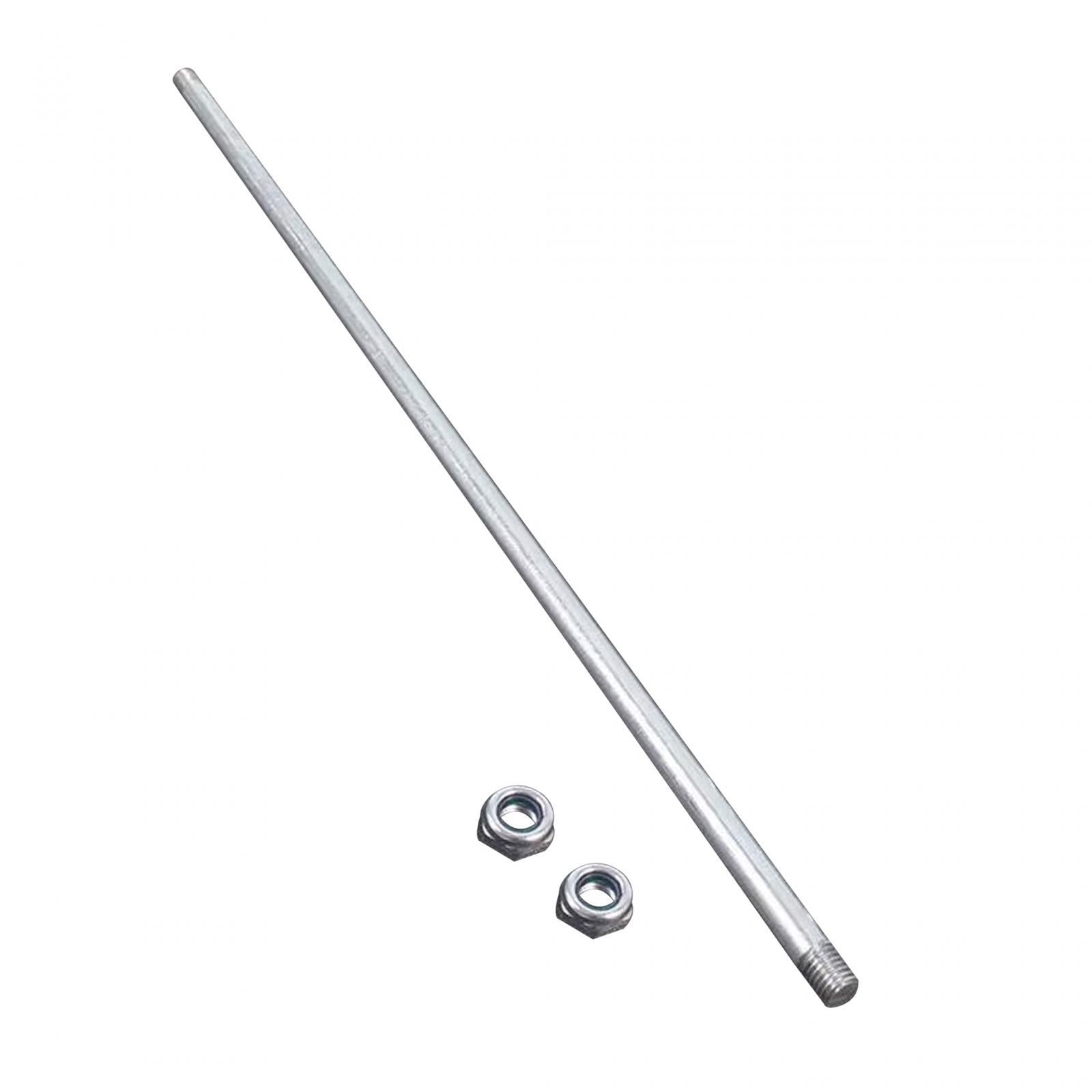 Hand Trucks Axle Shaft, Hand Trucks Accessories Repair Iron Rod with Nut Replace 47cmx1cm