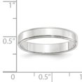 thumbnail image 4 of 14K White Gold 4mm Flat with Step Edge Band Size 12, 4 of 4