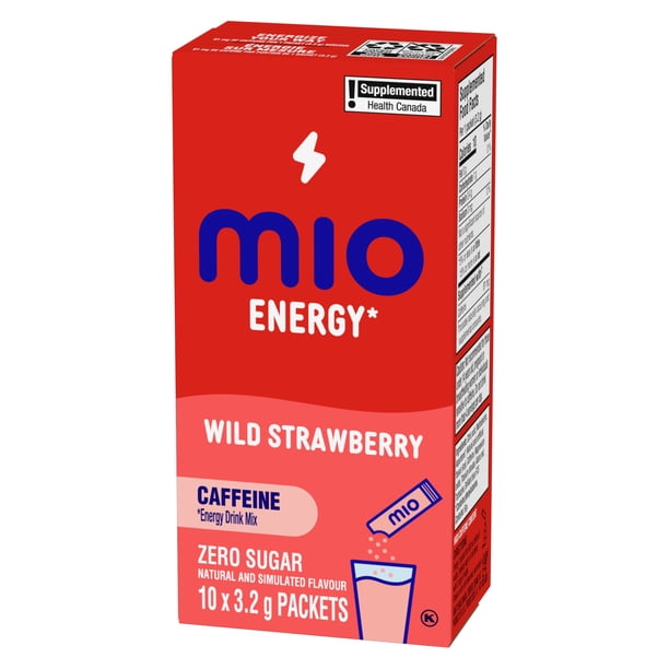 mio Energy Wild Strawberry Energy Drink Mix, 3.2g Packets, 10 ct