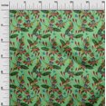 thumbnail image 3 of oneOone Silk Tabby Sea Green Fabric Tropical Sewing Craft Projects Fabric Prints By Yard 42 Inch Wide, 3 of 5