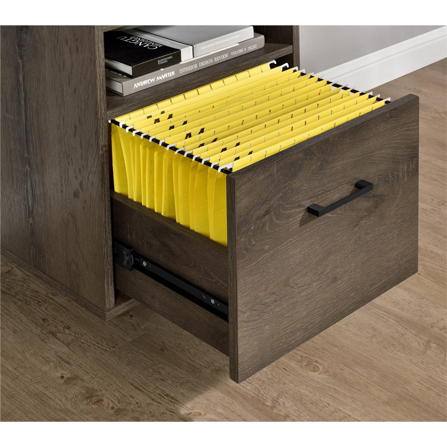 Candon Computer Desk, Medium Brown