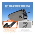 thumbnail image 3 of Hand Winch Boat Trailer Winch Heavy Duty Rope Crank Polyester Strap And Two-Way Ratchet Manual Operated Hand Crank Winch, 3 of 7