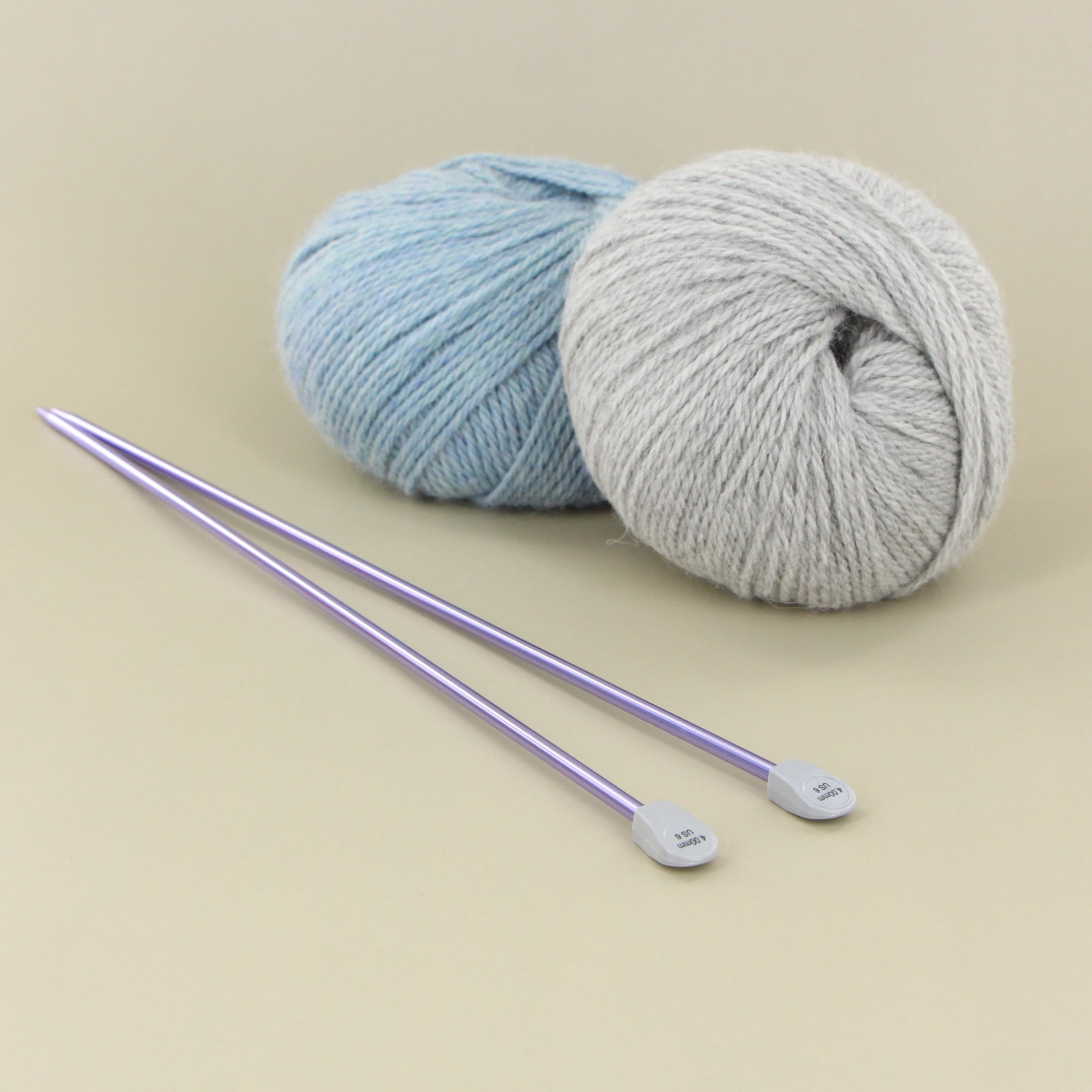 LOVE KNITTING Aiguilles à tricoter droites en aluminium, 30 cm (12 po), 3 mm (US 2)