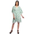 thumbnail image 3 of Moomaya Robe Courte de Caftan de Plage, Robe de Couverture Imprimée, Kaftan pour Femmes, Tenue de Plage, Couverture, 3 of 4
