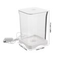 thumbnail image 2 of Raindrops Office Tabletop Aquarium Plastic Fish Tank with Detachable Design for Easy Maintenance, 2 of 8