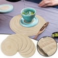 thumbnail image 1 of Table à Manger avec 6 Napperons Légers Table et Serviettes Rondes Tressées Ensemble de 6 pour Table de Cuisine Lavable 15 Pouces, 1 of 7