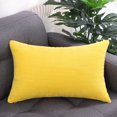 thumbnail image 2 of Unique Bargains Soft Corduroy Corn Striped Decorative Throw Pillow Cover, 2 of 9