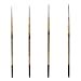 thumbnail image 3 of ZEM Brosse Synthétique Dorée Petit Détail Ensemble de Brosses Rondes Tailles 10/0, 3/0, 0, 2, 3 of 4