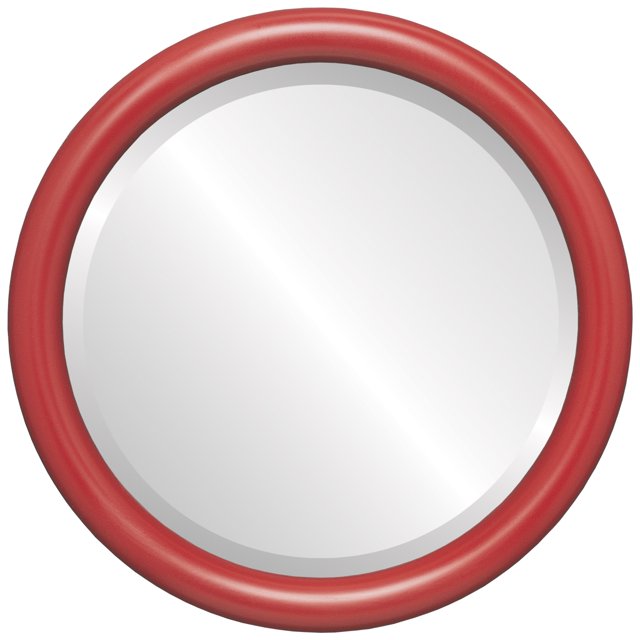 Pasadena Framed Mirror - Holiday Red