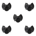 thumbnail image 3 of Decodeary Professional Hair Plate Mesh Pocket Practical Snood Net Elegant And Professional Two Bows-black 5Set, 3 of 6