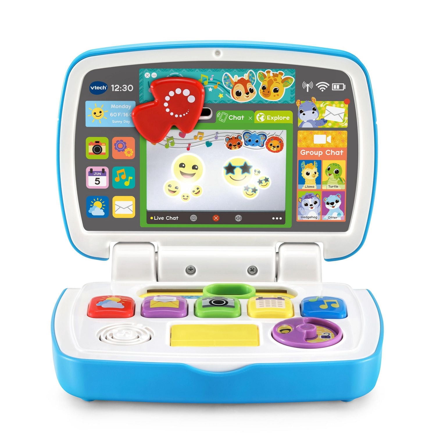 VTech Baby ordi des découvertes avec applis de simulation et amis animaux - Version anglaise