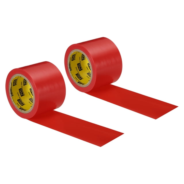 Unique Bargains Corrosion Protection Pipe Tape, 30 Ft x 2 Inch PVC Insulation Wrap Duct Tape Self Adhesive, Red 2Pack