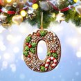 thumbnail image 1 of Rwnbm 26 Letters Christmas Tree Decoration Pendant Christmas Tree Ornaments Personalized DIY Christmas Ornaments Christmas Decoration Xmas Tree Hanging Decor Feature, 1 of 4