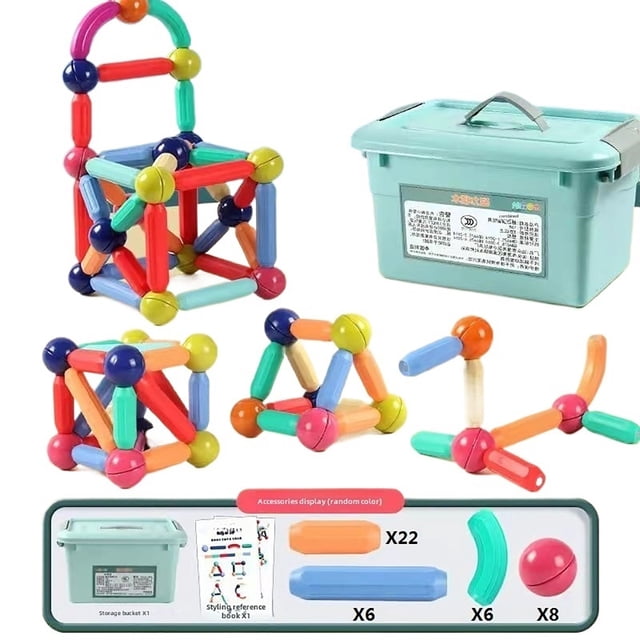 Magnetic Toy for KidsBoys Girls Magnetic Building Sticks Creative Toy