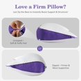 thumbnail image 3 of Adjustable Shded Memory Foam Body Pillow Cooling Long Pillow with Washable Cover Full Support for Side Sleepers Back Hip & Leg Comfort &#x&#, 3 of 8