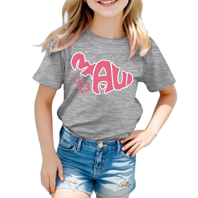 TZEWGL T-Shirts pour Enfants Col Rond Manches Courtes Amples Imprimé Graphique Blouse pour Nouveau-Nés Taille 10-11T