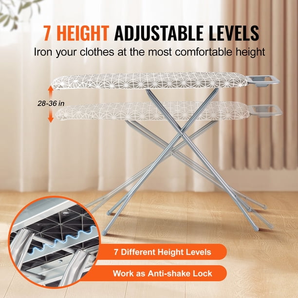 KFFKFF Ironing Board featuring a Generous 51 x 13 Ironing Area