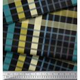 thumbnail image 2 of Soimoi Black Moss Georgette Fabric Check Check Printed Craft Fabric by the Yard 42 Inch Wide, 2 of 5