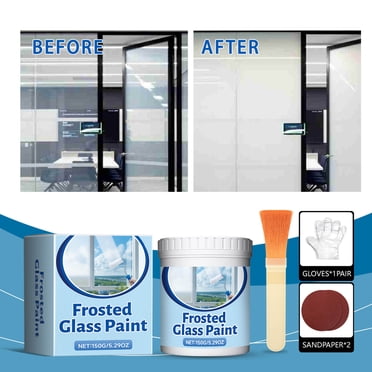 Meitianfacai Frosted Glass Paint For Window Frosted Glass Window Film Window Paint Resistants Frosted Glass Spray For Glass Surfaces In Bathroom Room Window Glass Door