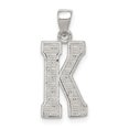 thumbnail image 1 of 925 Sterling Silver Dainty Letter K Initial Name Monogram Necklace Charm Pendant, 1 of 6