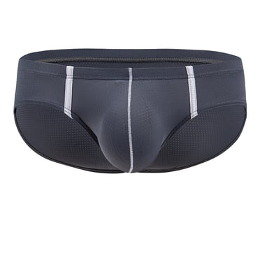 ylioge Mens Thongs Briefs Sexy Low Rise High-Cut Breathable Underwear Boys Classic Soft Color Block Stretchy Support Brief