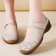 thumbnail image 2 of Beige Flats Shoes For Ladies Round Toe Slip On Closed Toe Solid Breathable Casual Comfortable Shoes For Simple Style And Daily Comfortable Size 40, 2 of 9