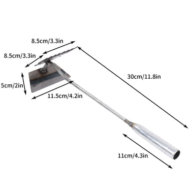 TopLLC Extracteur d'Herbe, Outil de Désherbage, Outil de Désherbage à Dents Multiples, Acier Inoxydable pour Creuser les Légumes, Pelle d'Enracinement Multifonction, Désherbage et Désherbage