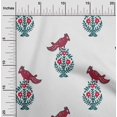 thumbnail image 1 of oneOone Cotton Poplin Fabric Leaves|Bird & Floral Block Printed Craft Fabric BTY 56 Inch Wide, 1 of 4