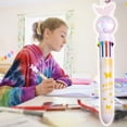 thumbnail image 1 of EQWLJWE Stylo Multicolore, Stylo-Bille Multicolore 10 en 1, Stylo-Bille Rétractable de Noël Mignon Coloré 10 en 1, Stylos-Billes Rétractables, Stylos-Billes pour Fournitures de Bureau et d'École Cadeaux pour Enfants, 1 of 1