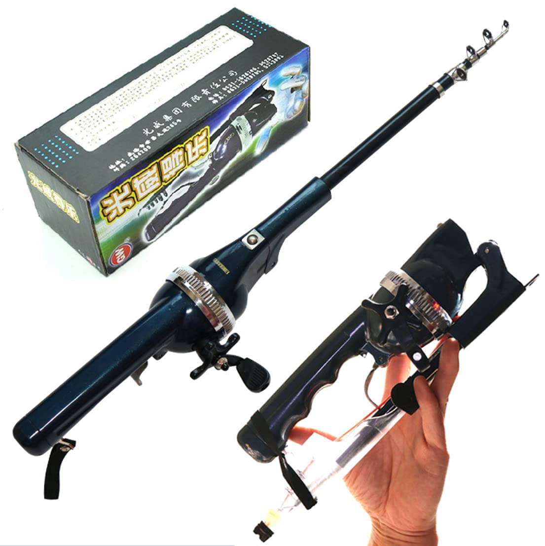 Fishing Gear Pocket Fishing Rod Integrated Fishing Rod and Reel Combo Telescopic Fishing Rod with