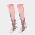 thumbnail image 1 of ziyahi Chaussettes de Football Confortables Respirantes Anti-Humidité Bas de Football Tube Moyen Extensible Sport Extérieur Escalade Randonnée Rose>TTG, 1 of 8