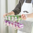 thumbnail image 4 of Refrigerator Double Cans Storage Rack Finishing Rack Kitchen Desktop Rack, 4 of 4