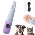 thumbnail image 2 of Dog Paw Trimmer with LED Light Waterproof Rechargeable Battery,Rechargeable Pet Hair Trimmer Kit, Small Dog Grooming Clippers for Dogs & Cats, Pet Grooming Tool, Low Noise pet Shaver, 2 of 13