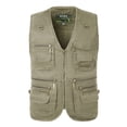 thumbnail image 2 of Mens Outdoor Vest Leisure Jacket Lightweight Vest With Zip Many Pockets, 2 of 9