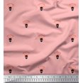 thumbnail image 1 of Soimoi Pink Rayon Fabric Arrow & Skull Printed Fabric 1 Yard 42 Inch Wide, 1 of 5