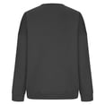 thumbnail image 5 of Mefallenssiah Mode Chandail Décontracté à Manches Longues à Col Rond pour Femmes, Coupe Ample, Haut Blouse Gris Foncé m, 5 of 5