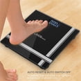 thumbnail image 2 of Bathroom Bath Scale, Digital Body Weight Glass Scale with Smart Step-on Technology and Temperature Display 396lb Capacity, 2 of 6