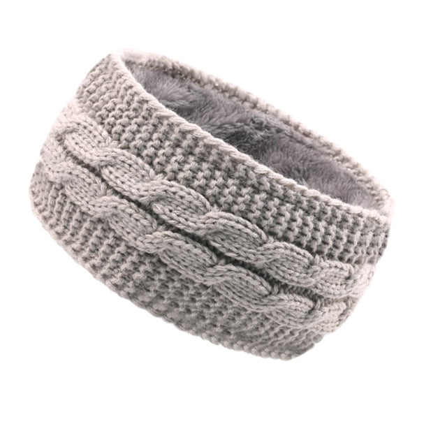 Bandeau Tricoté d'Hiver pour Femmes, Accessoire de Sport Extensible et Doux