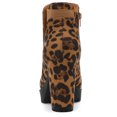 thumbnail image 4 of Bottes Chelsea à Plateforme et Talon Haut Épais pour Femmes de Unique Bargains, 4 of 7