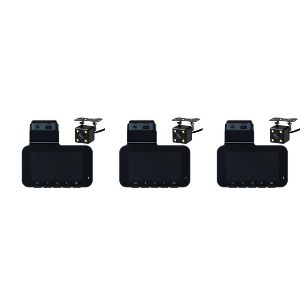 Langgg Caméra de Tableau de Bord de Voiture 1080P WiFi DVR à Double Objectif pour Voiture DVR de Nuit WiFi pour Voiture DVR de Voiture Version de Nuit Dash 3Ensemble