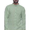 thumbnail image 4 of Atasi Cotton Slub Printed Fashion For Men Asymmetric Button Down Kurta For Men, 4 of 5