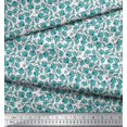 thumbnail image 3 of Soimoi Moss Georgette Fabric Flower Artistic Fabric Prints by Yard 42 Inch Wide, 3 of 3