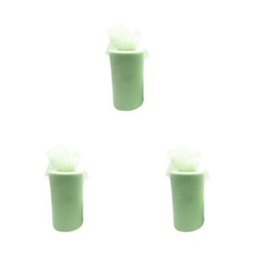 kurtrusly Wide Range Of Uses Roll Tulle For Wedding Party Decorations Easy To Ad Clean White Roll Wedding Tape bud green 3Set